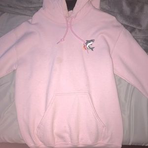 Pink riot society hoodie